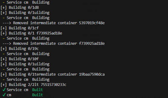 Docker build success